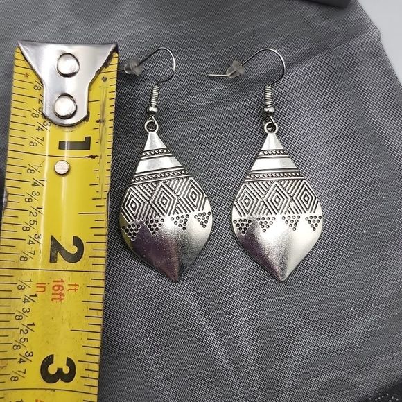 Boho Silver Color earrings - Picture 4 of 4
